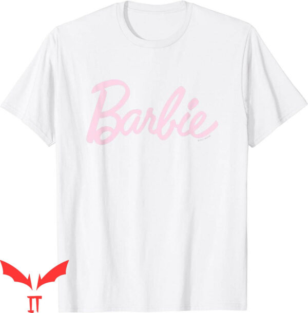 Pink Barbie T-Shirt Light Logo Cartoon Y2K Corlorful