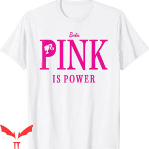 Pink Barbie T-Shirt Pink Is Power Cartoon Y2K Corlorful