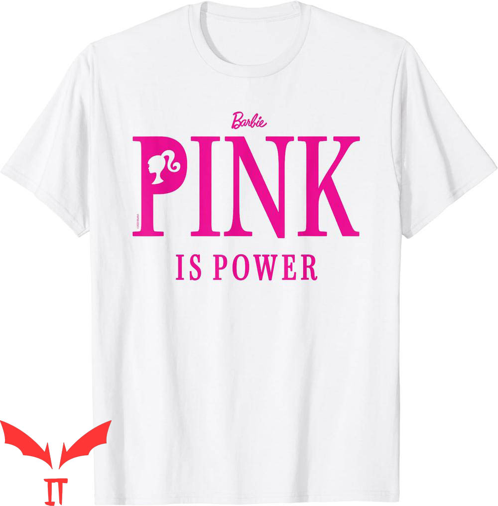 Pink Barbie T-Shirt Pink Is Power Cartoon Y2K Corlorful Pink Barbie T-Shirt Pink Is Power Cartoon Y2K Corlorful