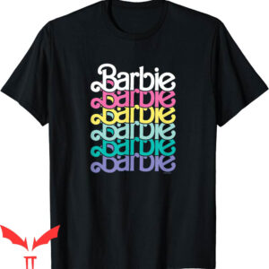 Pink Barbie T-Shirt Stacked Spring Logo Cartoon Y2K