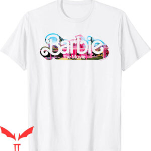 Pink Barbie T-Shirt The Movie Logo Fill Cartoon Y2K