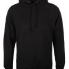 Plain Black Men’s Pullover Hoodie