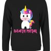 Pop Factory Death Metal Ladies Black Sweatshirt