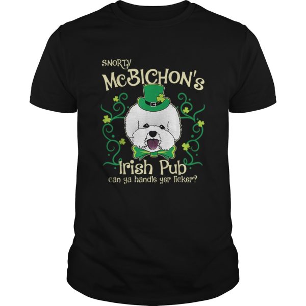 Pretty Bichon Frise Dog Gifts St Patricks Day shirt