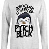 Psycho Penguin Just A Cute Little Ray Ladies Grey Sweatshirt