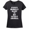 Puppy Monkey Baby Is My Spirit Animal Women’s T-Shirt