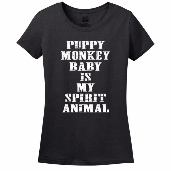 Puppy Monkey Baby Is My Spirit Animal Women’s T-Shirt