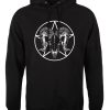 Ram Skull Pentagram Men’s Black Hoodie