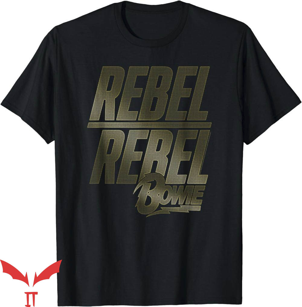 Rebelution Tour T-Shirt David Bowie Rebel Rebel TShirt Music Rebelution Tour T-Shirt David Bowie Rebel Rebel TShirt Music
