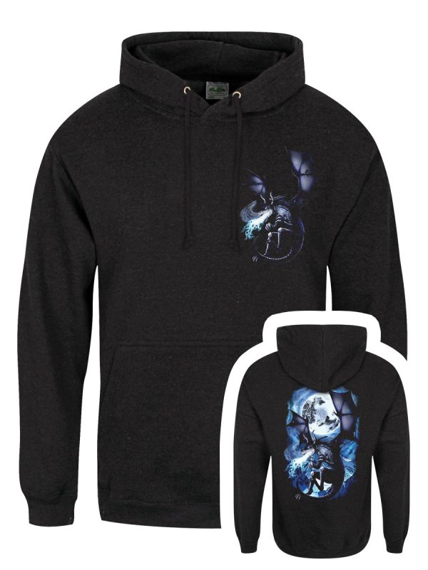 Requiem Collective Wyvern Flames Men’s Black Smoke Hoodie