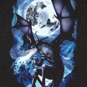 Requiem Collective Wyvern Flames Mens Black Smoke Hoodie 3