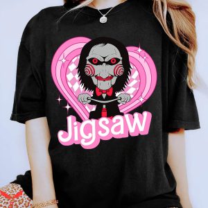Saw X T-Shirt Jigsaw Pink Dolls Horror Halloween Movie