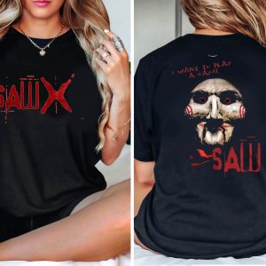 Saw X T-Shirt Jigsaw The Puppet 90s Horror Movie Scary