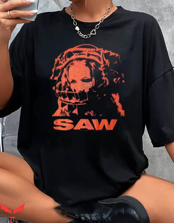 Saw X T-Shirt Saw Reverse Bear Trap Movie Promo Movie 90s