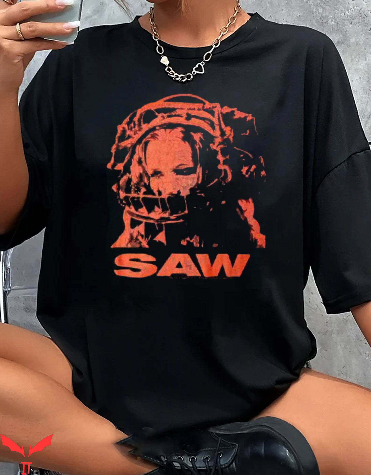 Saw X T-Shirt Saw Reverse Bear Trap Movie Promo Movie 90s Saw X T-Shirt Saw Reverse Bear Trap Movie Promo Movie 90s