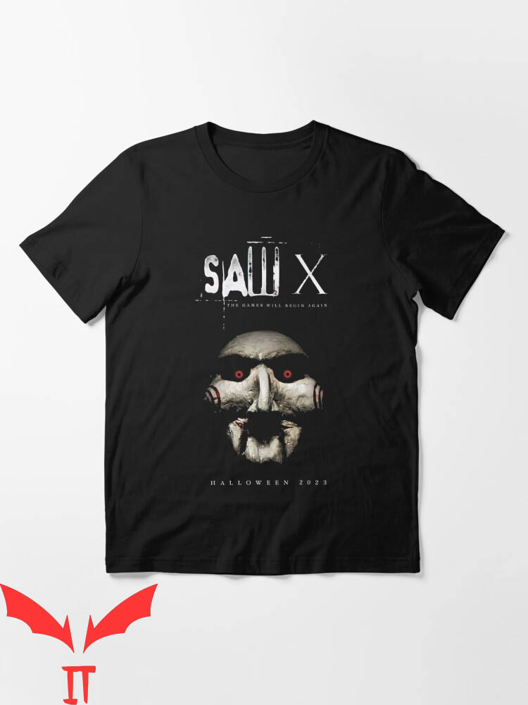 Saw X T-Shirt The Game Will Begin Again Jigsaw Movie Horror Saw X T-Shirt The Game Will Begin Again Jigsaw Movie Horror
