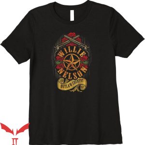 Shotgun Willie T-Shirt Rose Outlaw Country Tee Trending