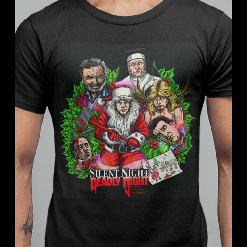 Silent Night Deadly Night - Survive Christmas T-Shirt Silent Night Deadly Night - Survive Christmas T-Shirt