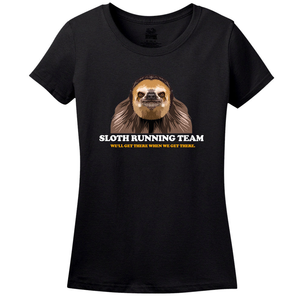 Sloth Running Team Men's Or Women's Black Shirt Sloth Running Team Men's Or Women's Black Shirt