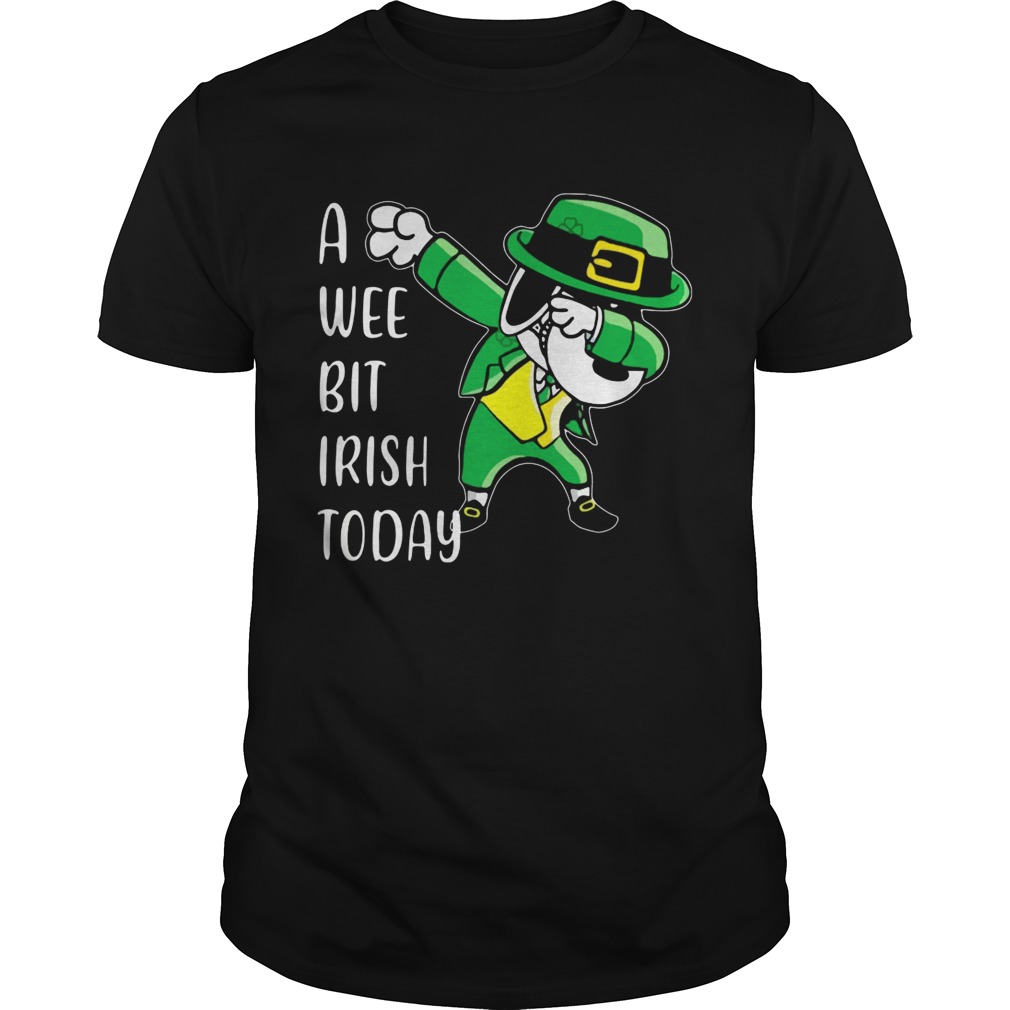 Snoopy dabbing St Patricks Day A wee bit Irish today shirt Snoopy dabbing St Patricks Day A wee bit Irish today shirt