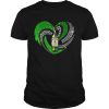 St. Patrick’s Day Shamrock Irish Jameson Love Wine Heart Bling shirt