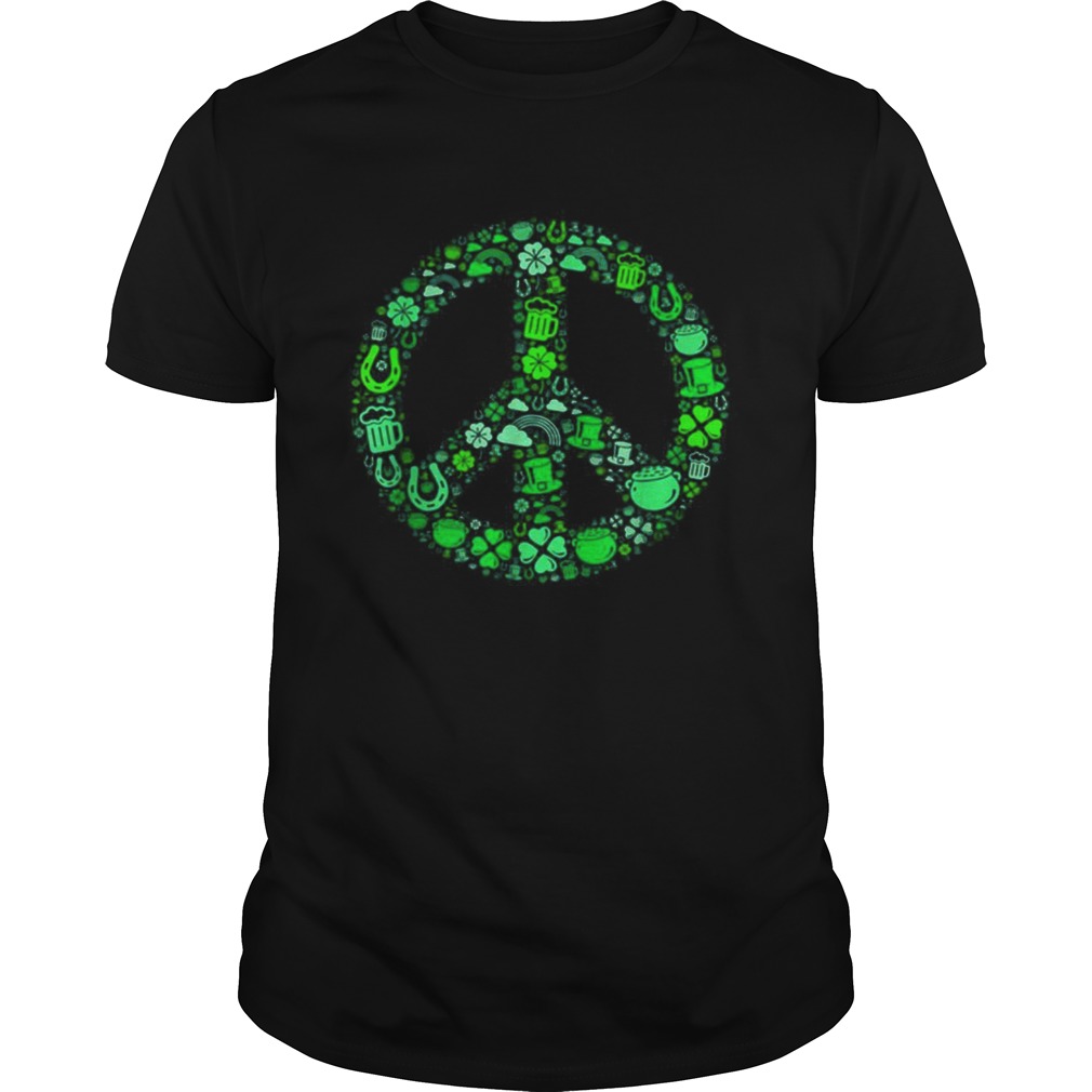 St Patrick Day Gifts for Men Women Hippie Peace Love shirt St Patrick Day Gifts for Men Women Hippie Peace Love shirt