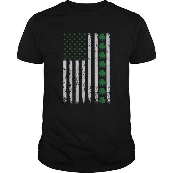 St Patricks Day IRISH AMERICAN Shamrock Flag