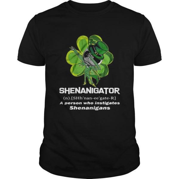 St Patricks Day Jack Skeleton Shenanigator A Person Who Instigates Shenanigans shirt