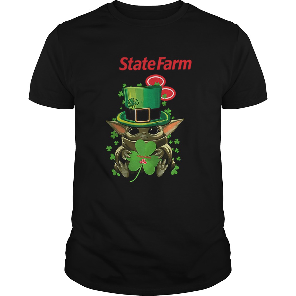 Star Wars Baby Yoda State Farm Shamrock St Patricks Day shirt Star Wars Baby Yoda State Farm Shamrock St Patricks Day shirt