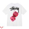 Stussy T-Shirt Dice Vintage Minimalist Art Brand Logo