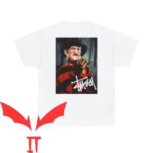 Stussy T-Shirt Fred Kreuger Halloween Vintage Minimalist Art