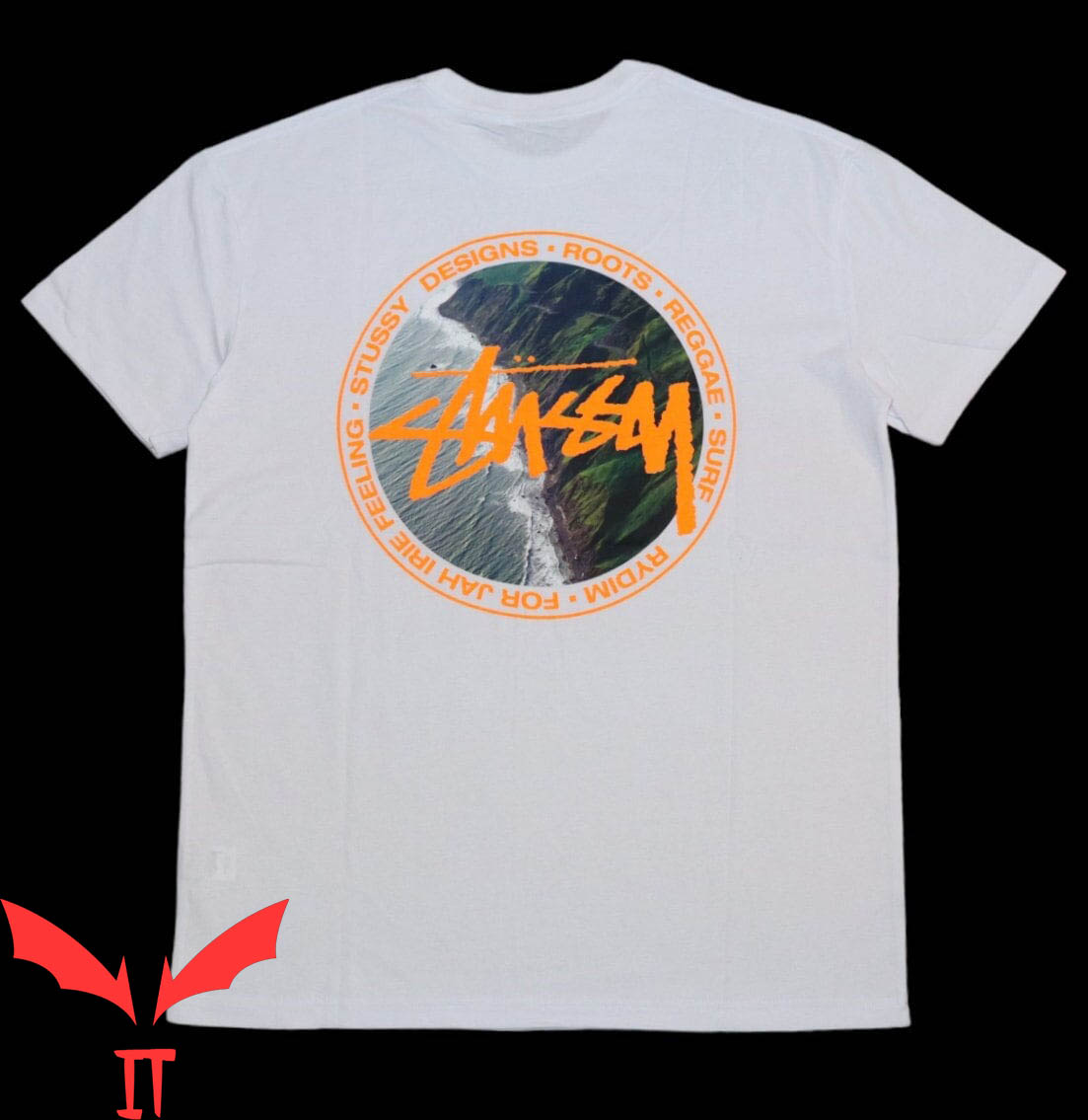 Stussy T-Shirt Vintage Minimalist Art With Classic Logo Stussy T-Shirt Vintage Minimalist Art With Classic Logo