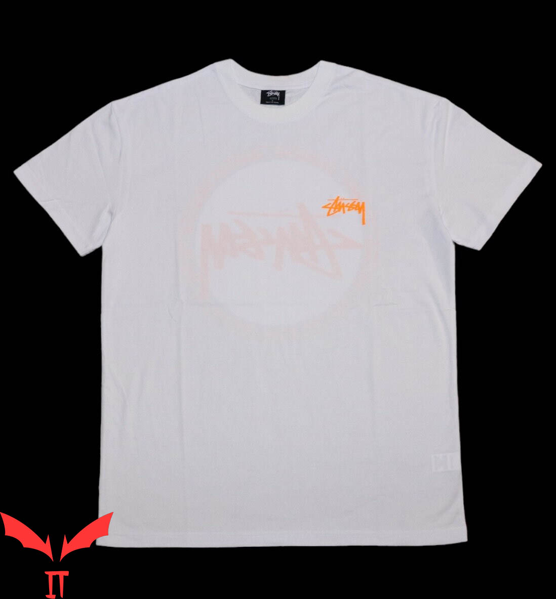 Stussy T-Shirt Vintage Minimalist Art With Classic Logo Stussy T-Shirt Vintage Minimalist Art With Classic Logo