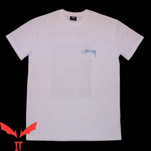 Stussy T-Shirt Vintage Minimalist Art With Logo Basic