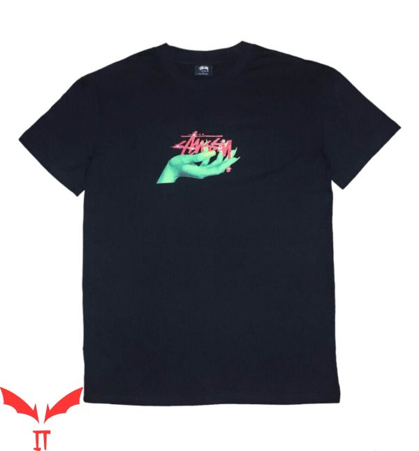 Stussy T-Shirt Vintage Minimalist Art With Logo Trendy