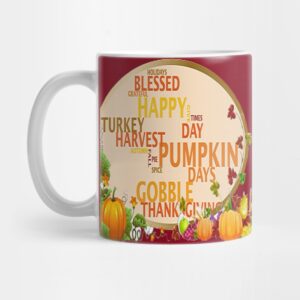 THANKSGIVING WORDLE Buffalo Plaid Thanksgiving Day Design