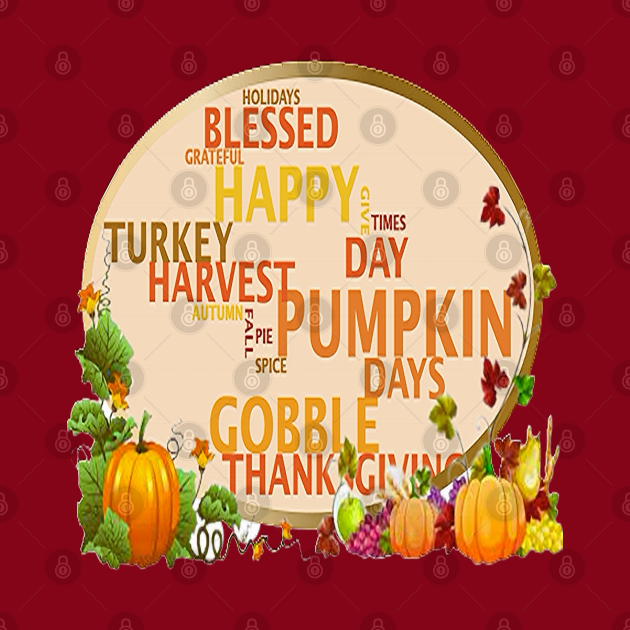 THANKSGIVING WORDLE Buffalo Plaid Thanksgiving Day Design THANKSGIVING WORDLE Buffalo Plaid Thanksgiving Day Design