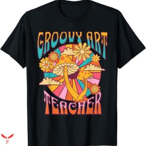 Teacher T-shirt Groovy Art