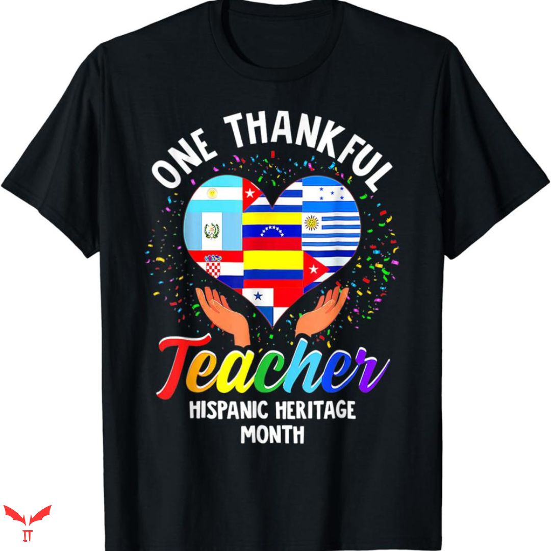 Teacher T-shirt One Thankful Teacher T-shirt One Thankful