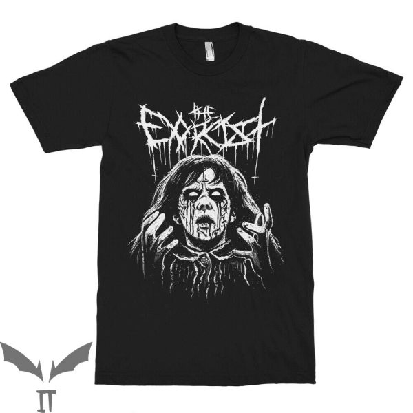 The Exorcist Believer T-Shirt Black Metal Horror Movie