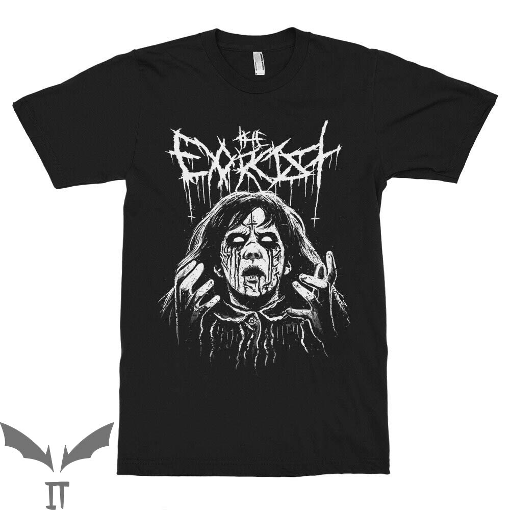 The Exorcist Believer T-Shirt Black Metal Horror Movie The Exorcist Believer T-Shirt Black Metal Horror Movie