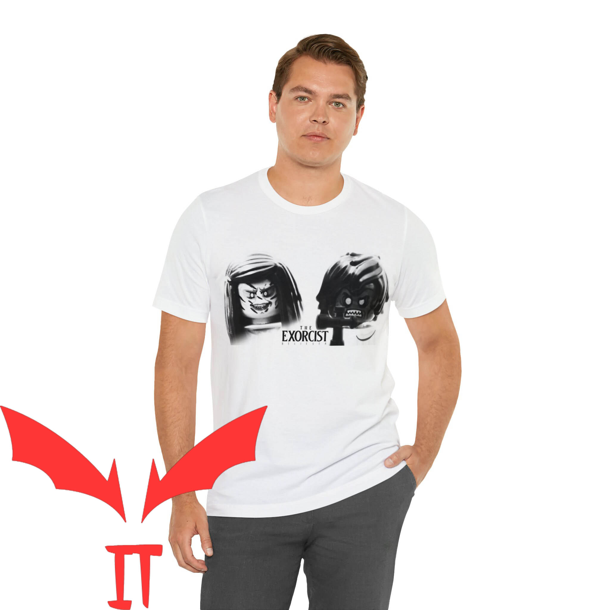 The Exorcist Believer T-Shirt Lego Horror Movie Halloween The Exorcist Believer T-Shirt Lego Horror Movie Halloween