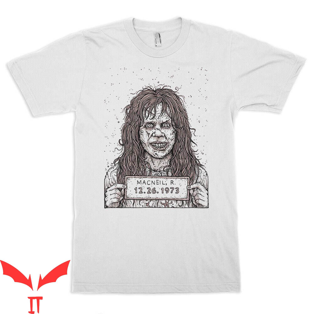 The Exorcist Believer T-Shirt Regan Mugshot Horror Movie The Exorcist Believer T-Shirt Regan Mugshot Horror Movie