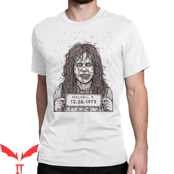 The Exorcist Believer T-Shirt Regan Mugshot Horror Movie