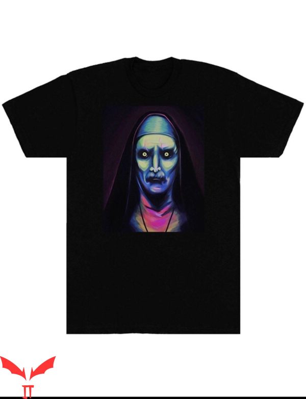 The Nun 2 T-Shirt The Conjuring Neon Nun Horror Movie