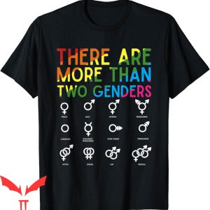 There Are Only 2 Genders T-Shirt Symbols Rainbow LGBT Flag