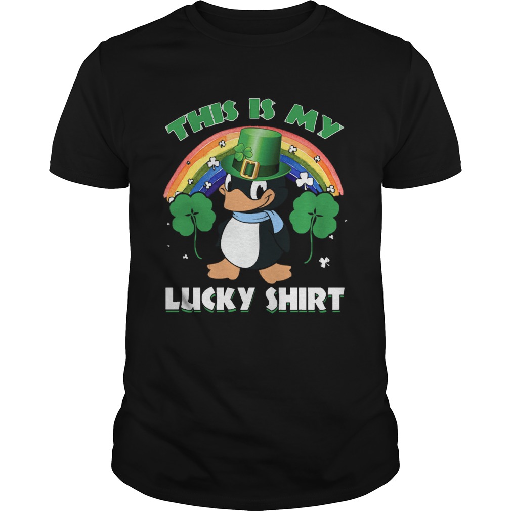 This Is My Lucky Shirt Cute Penguin St Patricks Day shirt This Is My Lucky Shirt Cute Penguin St Patricks Day shirt