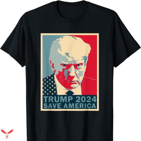 Trump Mug Shot T-shirt Retro Vintage