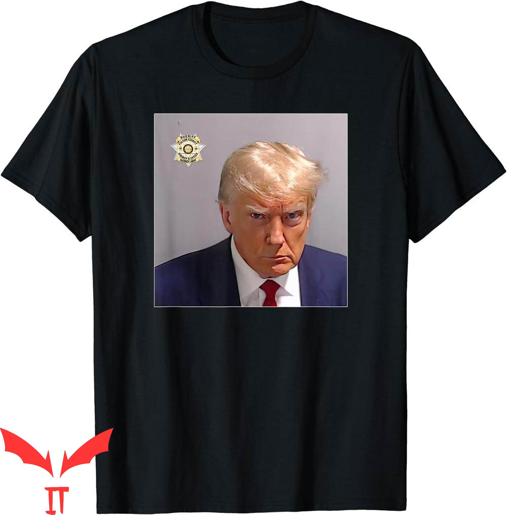 Trump Mugshot T-Shirt Donald Lock Him Up Official Poster