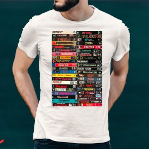 VHS85 T-Shirt Halloween Horror Movies VHS Tapes Vintage